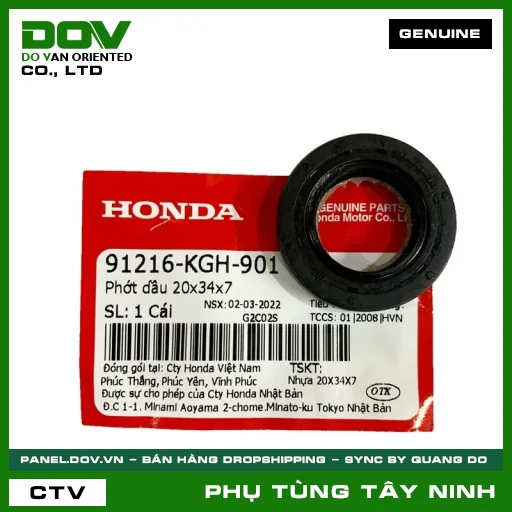 PHỚT NHỚT 20X34X7 — 91216KGH901
