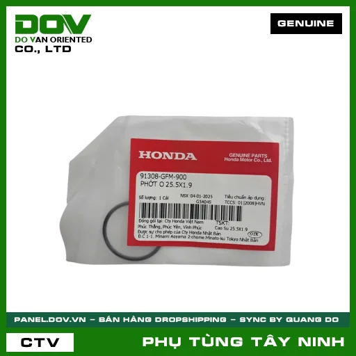 PHỚT O 25.5X1.9 — 91308GFM900