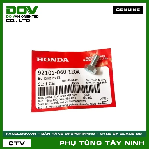 BU LÔNG (ỐC) 6X12 — 92101060120A