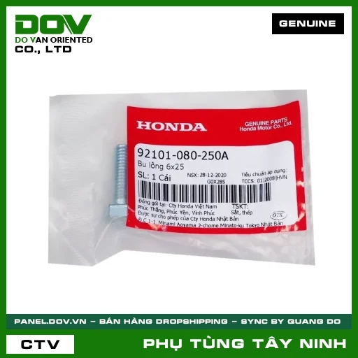 BU LÔNG (ỐC) 6X25 — 92101080250A