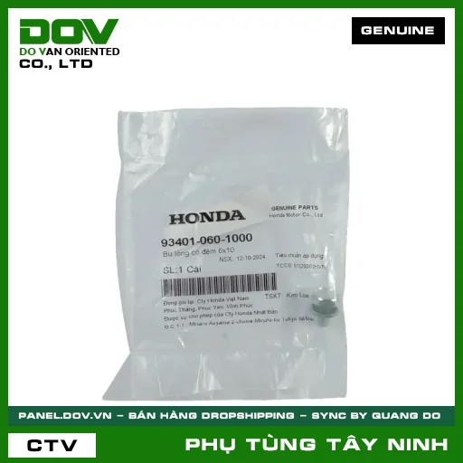 BU LÔNG (ỐC) CÓ ĐỆM 6X10 — 934010601000