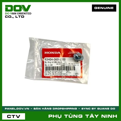 BU LÔNG (ỐC) CÓ ĐỆM 6X12 — 934040601200