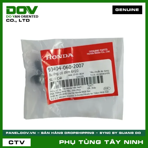 BU LÔNG (ỐC) CÓ ĐỆM 6X20 — 934040602007