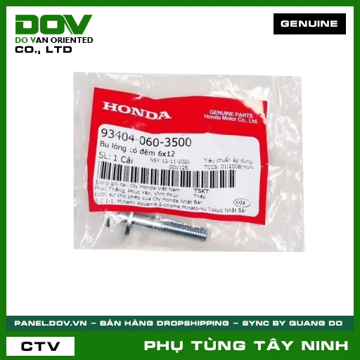 BU LÔNG (ỐC) CÓ ĐỆM 6X12 — 934040603500