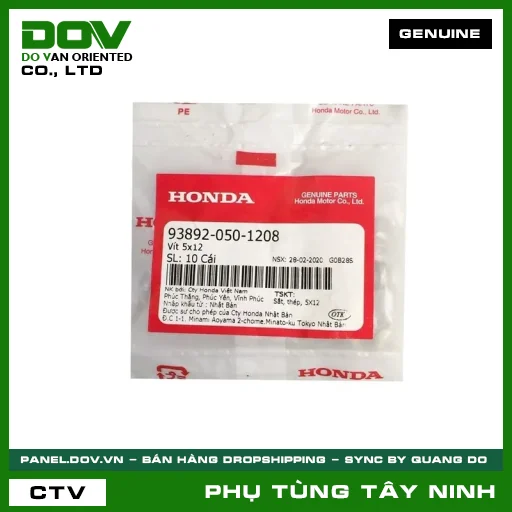 VÍT CÓ VÒNG ĐỆM 5X12 — 938920501208