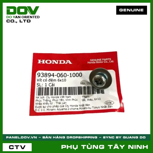 VÍT CÓ ĐỆM 6X10 — 938940601000