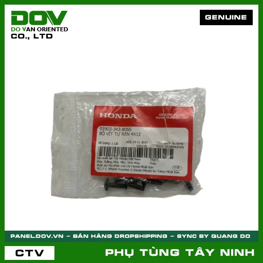 BỘ VÍT TỰ REN 4X12 — 9390334380SS