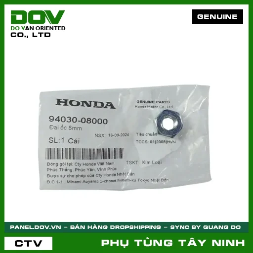 ĐAI ỐC (Ê CU) 8MM — 9403008000
