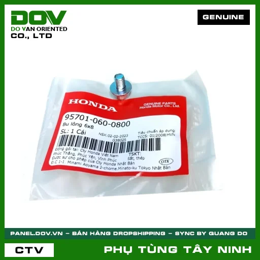BU LÔNG (ỐC) 6X8 — 957010600800