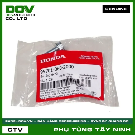 BU LÔNG (ỐC) 6X20 — 957010602000