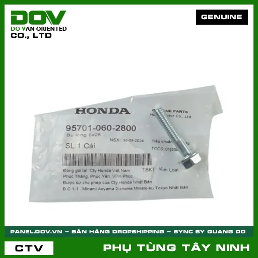 BU LÔNG (ỐC) 6X28 — 957010602800