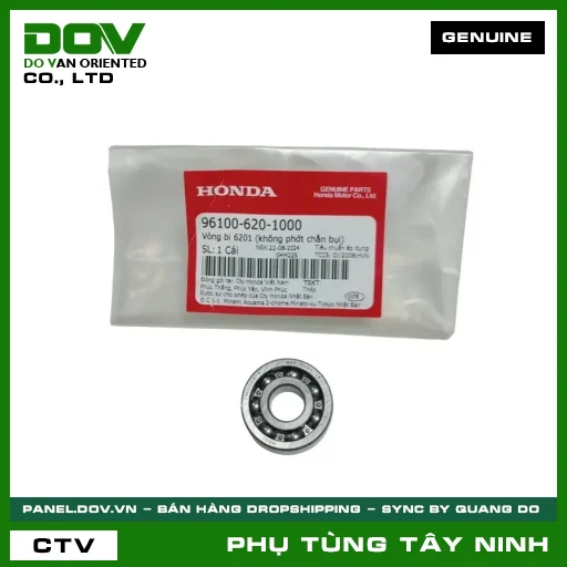 VÒNG BI 6201 (KHÔNG PHỚT CHẮN BỤI) — 961006201000