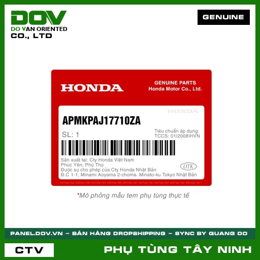 TẤM DÁN THÂN BÌNH XĂNG — APMKPAJ17710ZA