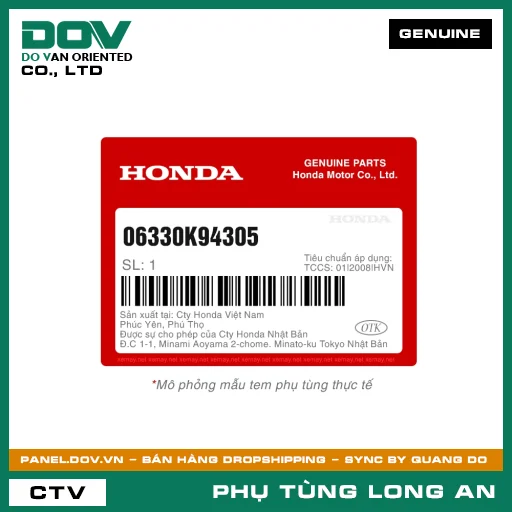 BỘ ĐÈN PHA TRƯỚC HONDA — 06330K94305