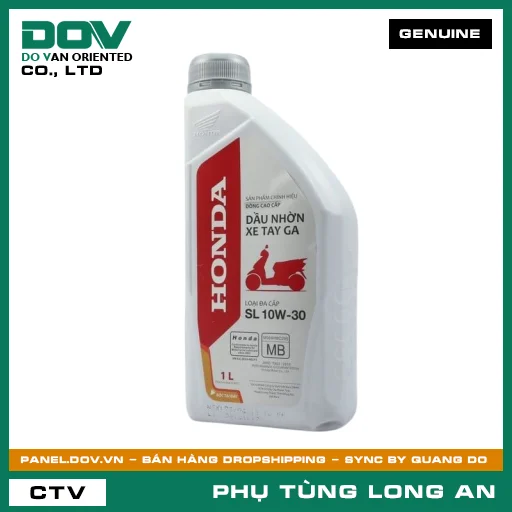 CHAI NHỚT ĐỘNG CƠ XE GA SL-MB 10W-30 1L HONDA — 082322MBK1LVD