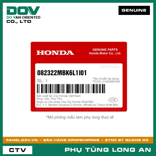 NHỚT NHỜN XE GA SL 10W-30 MB 100ML HONDA — 082322MBK6L1I01