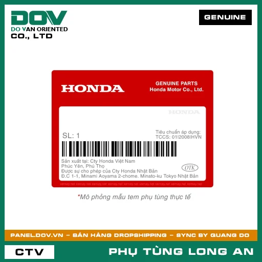 THÙNG MŨ COLIX BẠC S HONDA  — 08HFGSRI1BOXZE