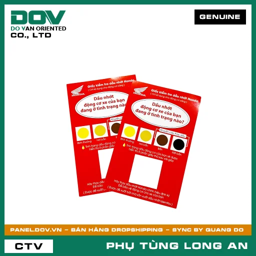 GIẤY THỬ NHỚT NHỚT HONDA — 08OTPIDE100PCS