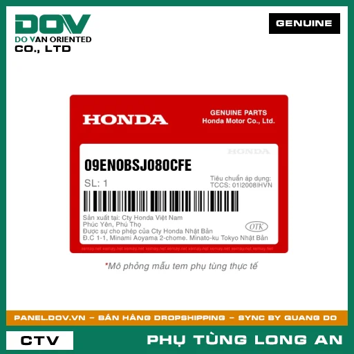 PHỤ PHÍ THÙNG 24,NHỚT ĐA CẤP (S HONDA  — 09ENOBSJ080CFE