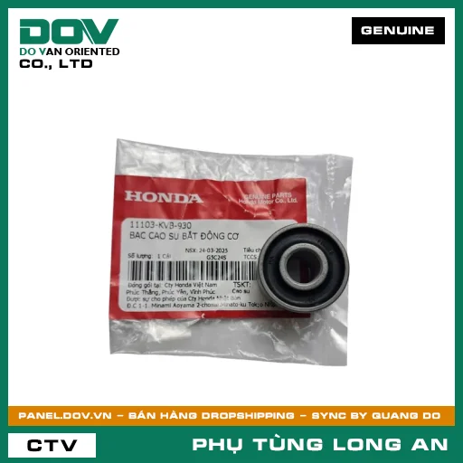 BẠC CAO SU BẮT ĐỘNG CƠ HONDA AIR BLADE 125, AIR BLADE 125/150, AIR BLADE 125/160, LEAD 125, PCX, PCX 125, PCX 125/150, PCX 160, SH 125/150, SH 125/160, SH MODE, VARIO 160, VISION 110 — 11103KVB930