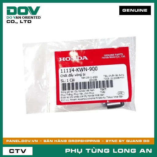 CHỐT ĐẨY VÒNG BI HONDA AIR BLADE 125, AIR BLADE 125/150, LEAD 125, PCX, PCX 125, PCX 125/150, SH 125/150, SH MODE — 11114KWN900