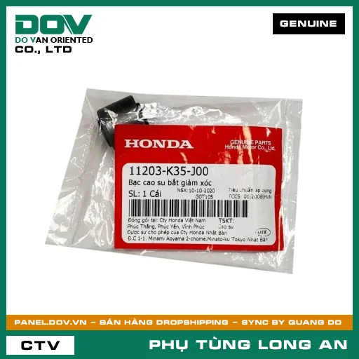 BẠC CAO SU BẮT GIẢM XÓC HONDA AIR BLADE 125, AIR BLADE 125/150, AIR BLADE 125/160, LEAD 125, PCX, PCX 125, PCX 125/150, PCX 160, SH 125/150, SH 125/160, SH MODE, VARIO 160, VISION 110 — 11203K35J00