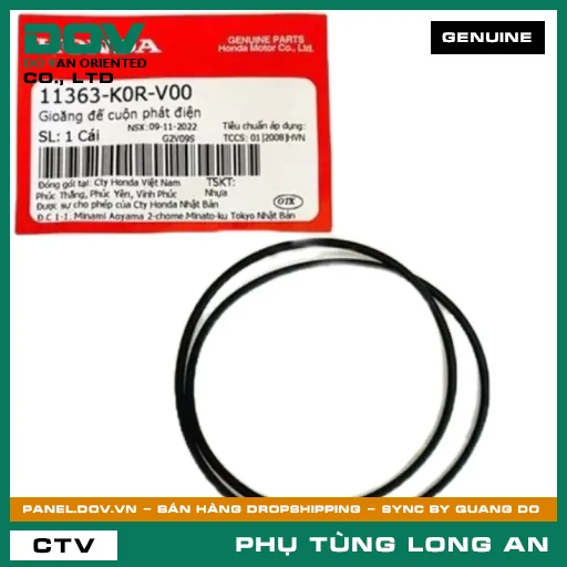 GIOĂNG ĐẾ CUỘN PHÁT ĐIỆN HONDA AIR BLADE 125/160, LEAD 125, PCX 160, SH 125/150, SH 125/160, SH MODE, VARIO 160 — 11363K0RV00
