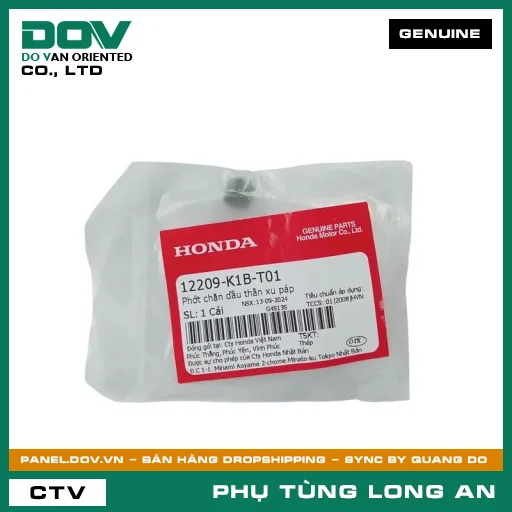 PHỐT CHẶN NHỚT THÂN XU PÁP HONDA ADV350, CB500F, CB500X, CBR500R, NX500, REBEL 500, SH 350 — 12209K1BT01