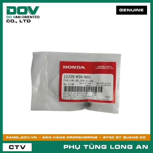 PHỐT CHẮN NHỚT THÂN XU PÁP HONDA AIR BLADE 125/160, CB150R, LEAD 125, PCX 160, VARIO 160, VISION 110, WINNER 150, WINNER R, WINNER X — 12209K56N01