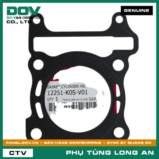 GIOĂNG MẶT XY LANH MÁY HONDA AIR BLADE 125/160, PCX 160, SH 125/150, SH 125/160 — 12251K0SV01