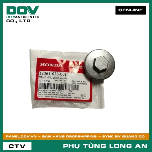 NẮP LỖ ĐIỀU CHỈNH XU PÁP HONDA LEAD 110 — 12361035001