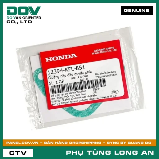 GIOĂNG NẮP ĐẦU QUYLÁT PHẢI HONDA WAVE 100, WAVE ALPHA — 12394KFL851