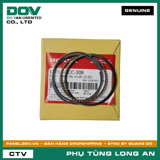 BỘ XÉC MĂNG TIÊU CHUẨN (0.00) HONDA AIR BLADE 110, CLICK 110 — 13011GCC309