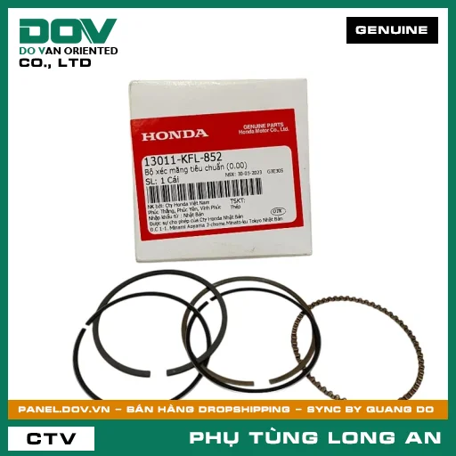 BỘ XÉC MĂNG TIÊU CHUẨN (0.00) HONDA SUPER DREAM, WAVE 100 — 13011KFL852