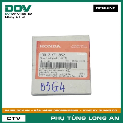 BỘ XÉC MĂNG CỐT 1 (0.25) HONDA SUPER DREAM, WAVE 100, WAVE ALPHA — 13012KFL852