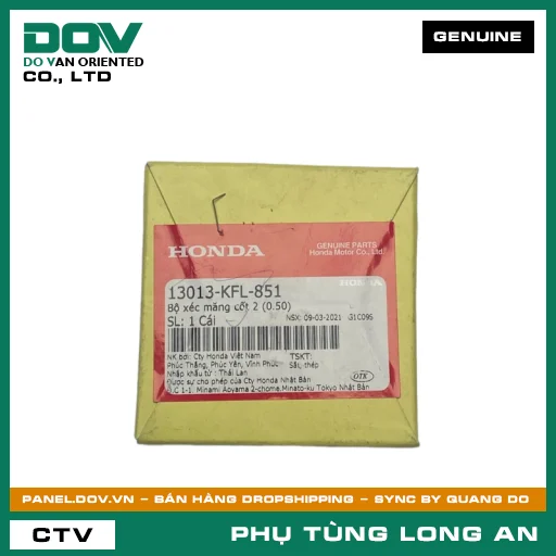 BỘ XÉC MĂNG CỐT 2 (0.50) HONDA SUPER DREAM, WAVE 100, WAVE ALPHA, WAVE RSX 110 — 13013KFL851