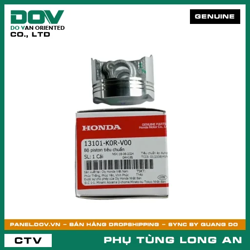 BỘ PISTON TIÊU CHUẨN HONDA AIR BLADE 125/160, LEAD 125, SH 125/150, SH 125/160, SH MODE — 13101K0RV00