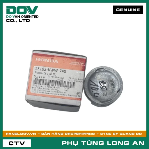 PISTON CỐT 1 (0.25) HONDA BLADE 110, DREAM 110, WAVE ALPHA 110, WAVE RSX 110 — 13102KWW740