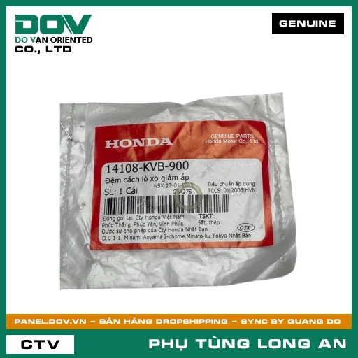 ĐỆM CÁCH LÒ XO GIẢM ÁP HONDA AIR BLADE 110, CLICK 110 — 14108KVB900