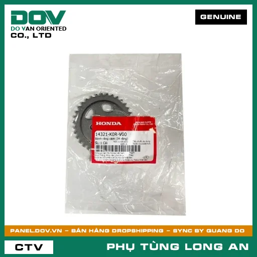 BÁNH RĂNG CAM (34 RĂNG) HONDA AIR BLADE 125/160, LEAD 125, PCX 160, SH 125/150, SH 125/160, SH MODE, VARIO 160 — 14321K0RV00