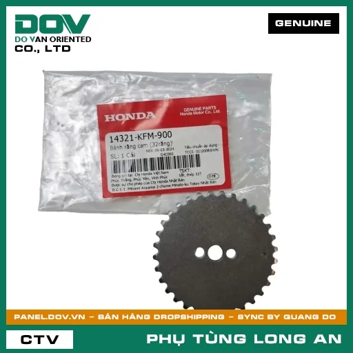 BÁNH RĂNG CAM (32RĂNG) HONDA SUPER DREAM, WAVE ALPHA — 14321KFM900