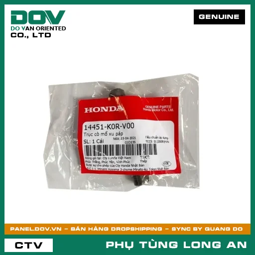 TRỤC CÒ MỔ XU PÁP HONDA AIR BLADE 125/160, LEAD 125, PCX 160, SH 125/150, SH 125/160, SH MODE, VARIO 160 — 14451K0RV00