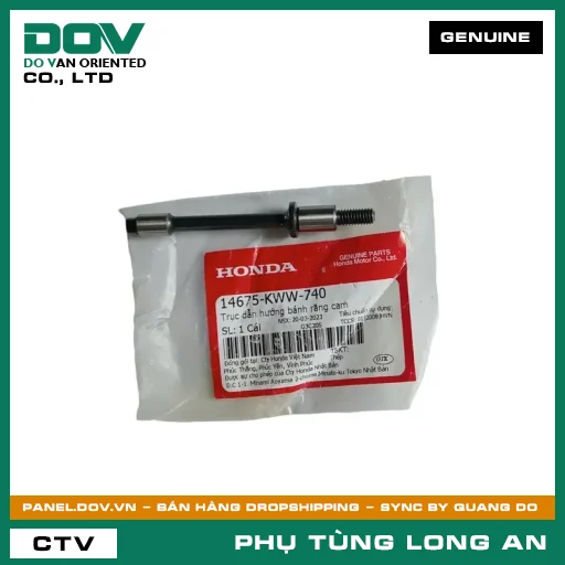 TRỤC DẪN HƯỚNG BÁNH RĂNG CAM HONDA BLADE 110, DREAM 110, WAVE ALPHA 110, WAVE RSX 110 — 14675KWW740