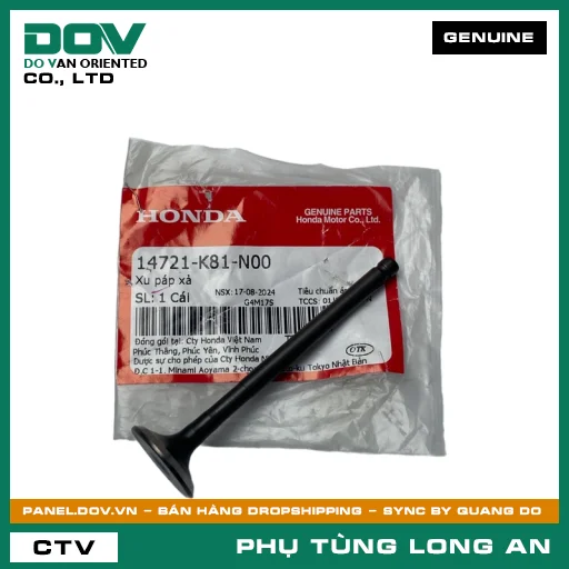 XU PÁP XẢ HONDA BLADE 110, WAVE ALPHA 110, WAVE RSX 110 — 14721K81N00