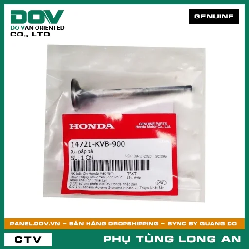 XU PÁP XẢ HONDA AIR BLADE 110, CLICK 110 — 14721KVB900