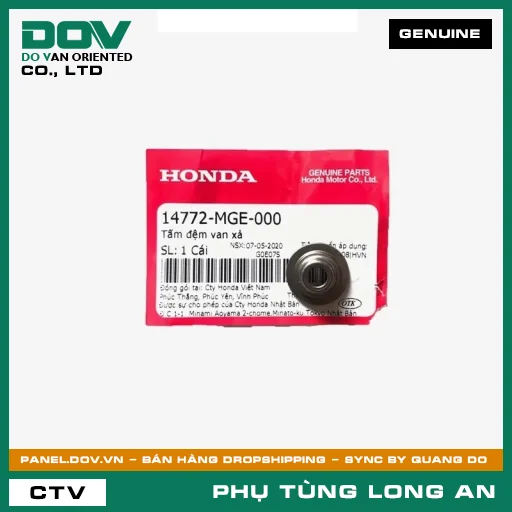 TẤM ĐỆM VAN XẢ HONDA AIR BLADE 125/160, LEAD 125, SH 125/150, SH 125/160, SH MODE, VARIO 160 — 14772MGE000