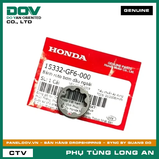 BÁNH ROTO BƠM NHỚT NGOÀI HONDA DREAM 110, FUTURE NEO, MSX 125, SUPER DREAM, WAVE 100, WAVE ALPHA, WAVE RSX 110 — 15332GF6000
