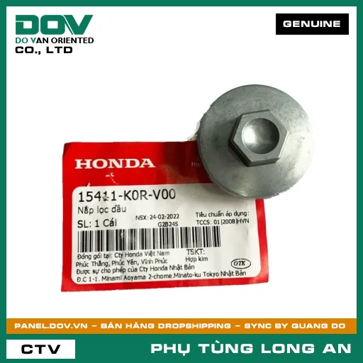 NẮP LỌC NHỚT HONDA AIR BLADE 125/160, LEAD 125, PCX 160, SH 125/150, SH 125/160, SH MODE, VARIO 160, VISION 110 — 15411K0RV00