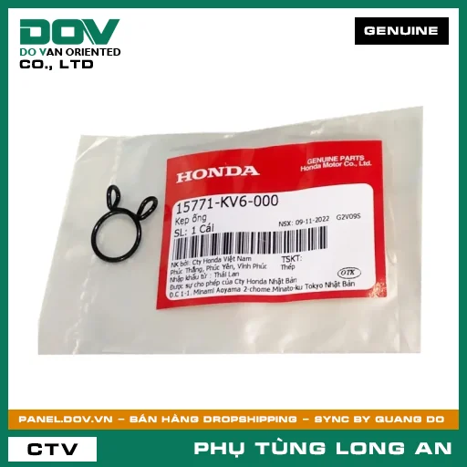 KẸP ỐNG HONDA BLADE 110, CB250 NIGHTHAWK, CB500F, CB500X, CBR500R, DREAM 110, FUTURE 125, MSX 125, NX500, WAVE ALPHA, WAVE ALPHA 110, WAVE RSX 110 — 15771KV6000