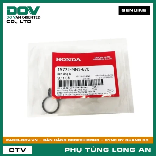 KẸP ỐNG B HONDA CB150R, CB300R, CBR150R, WINNER 150, WINNER R, WINNER X — 15772MN1670